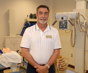 VGCC Radiography program head Bobby Austin in the program’s state-of-the-art lab on the college’s South Campus. (VGCC Photo)
