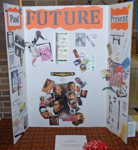 VGCC Franklin County Campus Cosmetology students created this educational Black History poster, which won first prize in a college-wide contest. (VGCC photo)