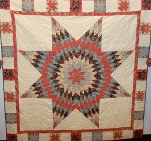 The quilt, “Star of Bethlehem,” by May Thurber of Manson. (VGCC photo)