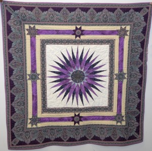 The quilt, “Mariner’s Compass,” by Peggy Stocks of Manson. (VGCC photo)