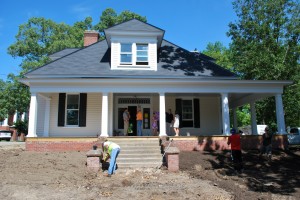 The restoration process of Louisburg College's E. Carroll Joyner Student Residence began in Fall 2012, and will be complete in August, 2013.