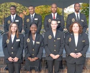 The Vance-Granville Community College student ambassadors for 2013-2014 include, in front, from left: Megan Sullivan, Joy Herndon, Ellie Sipfle and Theresa Chiplis; in back, from left: Jonathan Herndon, Gary Williams, Jr., David Henry and Charles Douglas. (VGCC Photo)