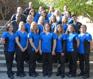 Members of the 2014 Radiography graduating class at Vance-Granville Community College who received their pins May 12 included, on first (front) row, from left: Kyrston Taylor, Michelle Gregory, Makiesha A. Dickson, Erin Edwards, Jessica West, Sarah Dockum and Susan Smith; second row, from left: Bernard Kimani, Christina Long, Donna Webb, Kelly Patton, Kasey Renuart and Kelvin Pennell; third row, from left: John Geist, Marilyn Griffin, Elizabeth Hill, Dana Thompson and Christina Rodriguez; fourth row, from left: John Brantley, Chelsea Wade, Linda Kennedy and Eric Stovall. (VGCC Photo)