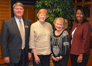 From left, Endowment Director Eddie Ferguson, Lelia Brigham, Sue Wooten Grissom and VGCC President Dr. Stelfanie Williams. (VGCC photo)