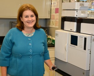 Dr. Tara Rutledge Hamilton, the new head of VGCC’s Bioprocess Technology program, is seen here in the biotechnology lab on the college’s main campus. That is one of VGCC’s two state-of-the-art biotech labs, the other being located at the Franklin County Campus. (VGCC photo)