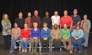 INAUGURAL ENTREPRENEURSHIP CLASS — Members of the inaugural Agricultural Entrepreneurship class received certificates at a graduation ceremony on Wednesday, Dec. 16, on VGCC’s main campus. Seated, from left, are Instructor Carrie Harvey; students Angela Asbell-Bumgarner, Debra Lucas, Tina Carey, Marion Williams, Kathy Burke and Mamie Pleasants; standing, Small Business Center Director Tanya Weary, Troy Bumgarner, Zane Styers, Henry Crews, Al Crawford, Jeremy Wyche, William Murphy, Gordon Lucas and VGCC Human Resources Development Director Kyle Burwell. (VGCC photo)
