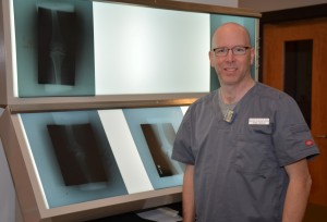 John Kelly, seen here in the Radiography lab at VGCC’s South Campus. (VGCC Photo)