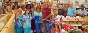Shown at the Henderson-Vance Chamber of Commerce of Commerce ribbon cutting for 1001 Flea Market are, Mike Clopton, owner/operator and numerous vendors; HVCC President, John Barnes; HVCC Board of Directors Chairperson Tonya Evans, Duke Energy; Chamber Ambassador Katie Bloom, CCB; Chamber Ambassador Joan Robinson, Kittrell Job Corps; HVCC Work First Coordinator, Vanessa Jones; NOT PICTURED: HVCC Membership Director, Annette Roberson