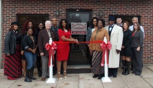 Shown at the Henderson-Vance Chamber of Commerce ribbon cutting for Shelia’s Accufile Tax & Business Services are, Shelia Allen, owner and operator; Cedric Young, son; Shaleshia and Cameshia Young, daughters; Delphine  Harris; Melissa Elliott Davis; Oni Peace; Carolyn Bobbitt, Allen’s mother; Pastor Sylvester Allen, Allen’s uncle; Mayor Pete O’Geary; HVCC President John Barnes; Chamber Ambassador Kevin Bullock, WIZS 1450 AM;  McKinley Perkinson, Marketing Director – Maria Parham Medical Center; Jennifer Clement, Occupation Health/Physician Relations Director – Maria Parham Medical Center. Not Pictured: HVCC Director of Membership Services, Annette Roberson; Melanie Mann, HVCC Office Manager.