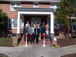 Shown at the Henderson-Vance Chamber of Commerce ribbon cutting for Access Counseling Services. are, Company owner Nekisha Williams and spouse George Williams; Mayor Eddie Ellington; HVCC President John Barnes; Bishop-elect Brenda Peace; John Cobb, father; Crystal Gill, sister; Bertha Cobb, grandmother; and friends Valerie Hairston, Melissa Cotton, Bianca Peace, Kelbi Peace, and Adrian Williams. Not Pictured: HVCC Office Manager Melanie Mann; HVCC Director of Membership Services, Annette Roberson; Patricia Harris and Robyn Foster.