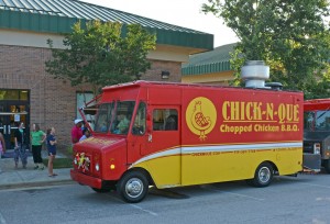 The Chick-n-Que food truck is seen here at a VGCC food truck rodeo at the college’s Franklin County Campus. (VGCC photo)