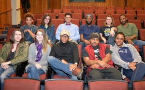 Members of the cast and crew for “Deathtrap” include, on front row, from left, Morgan McFalls of Oxford, Ashley McEntee of Oxford, Keyante Lindsey of Oxford, Jerome Bulluck of Henderson and Tia Garren of Henderson; and on back row, from left, Malachi Glass of Henderson, Jessie Hartley of Oxford, Michael Frink of Raleigh, Jordan Bunting of Rocky Mount, Brittney Patterson of Henderson and TaJuan Glenn of Oxford. Not pictured: Jamie McGinn, Allen Young and Spencer Nunn. (VGCC photo)