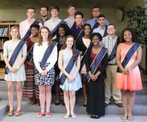 Front row from left, Megan Andrews, Holly Hilliard, Bailey Shelton, Tamiya Davis and Deriana Scott. On the second row, from left, are Myasia Mitchell, Jadejah Robinson, Imani Simmons and Nathaniel Stevenson. Those on the third from, from left, are Jared Bennett, Brooks Falkner, Charlie Chiem and Shadi Nagi. Students on the back row, from left, are Turner Roberson, Connor Pendergrass and Jeffery Zheng.